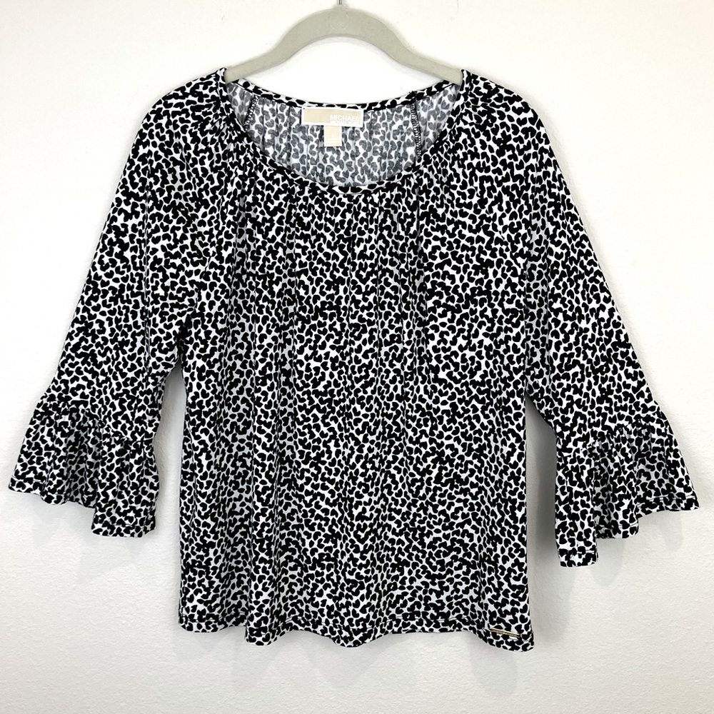 Michael Kors Bell Sleeve Jersey Knit Top - Picture 2 of 8